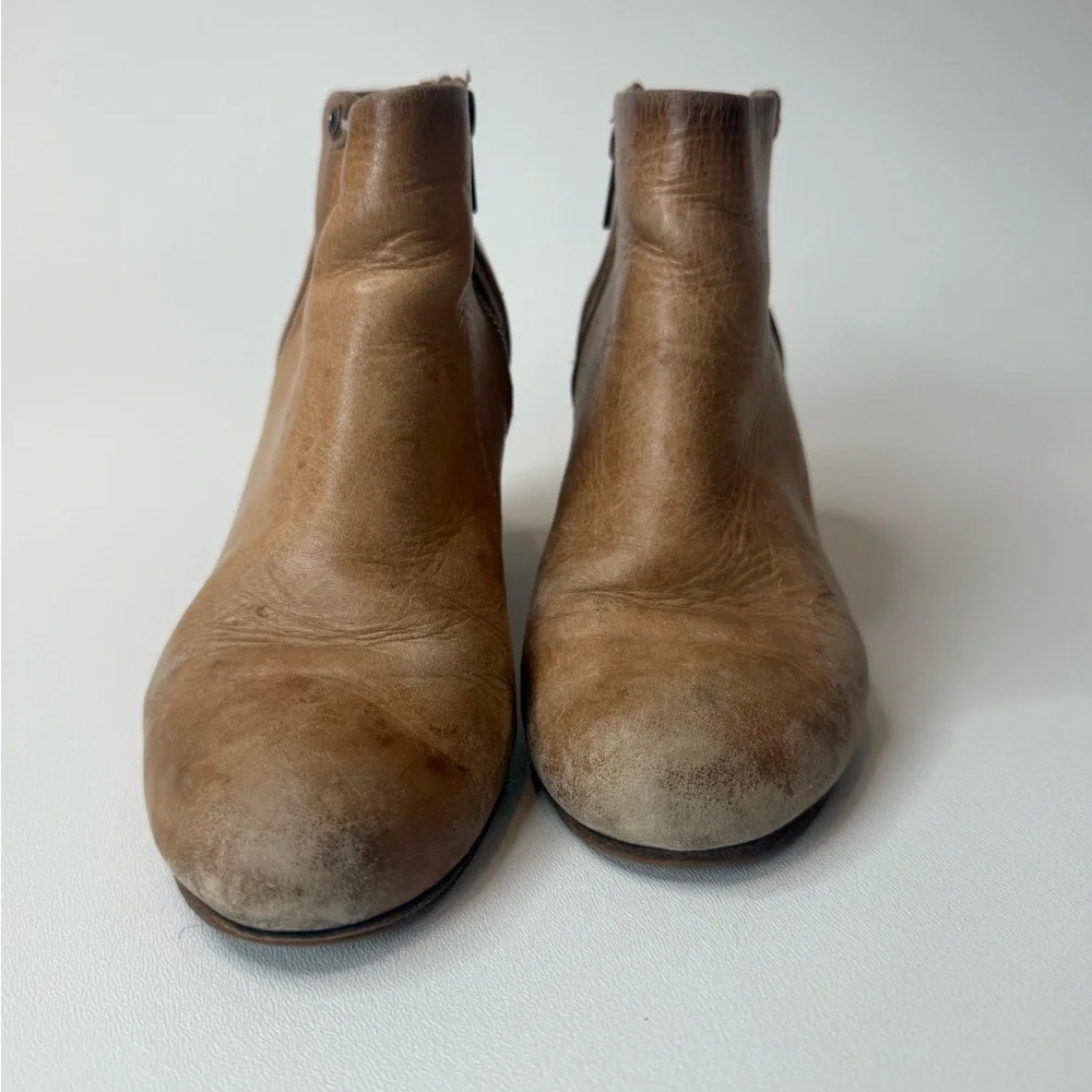 FRYE Ciera Shootie Brown Leather Ankle Booties Size 7
